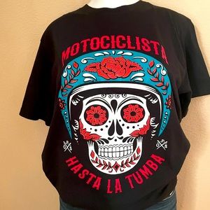 Sickpack California. Motociclista asta la muerte . Motorcycle T-Shirt Biker